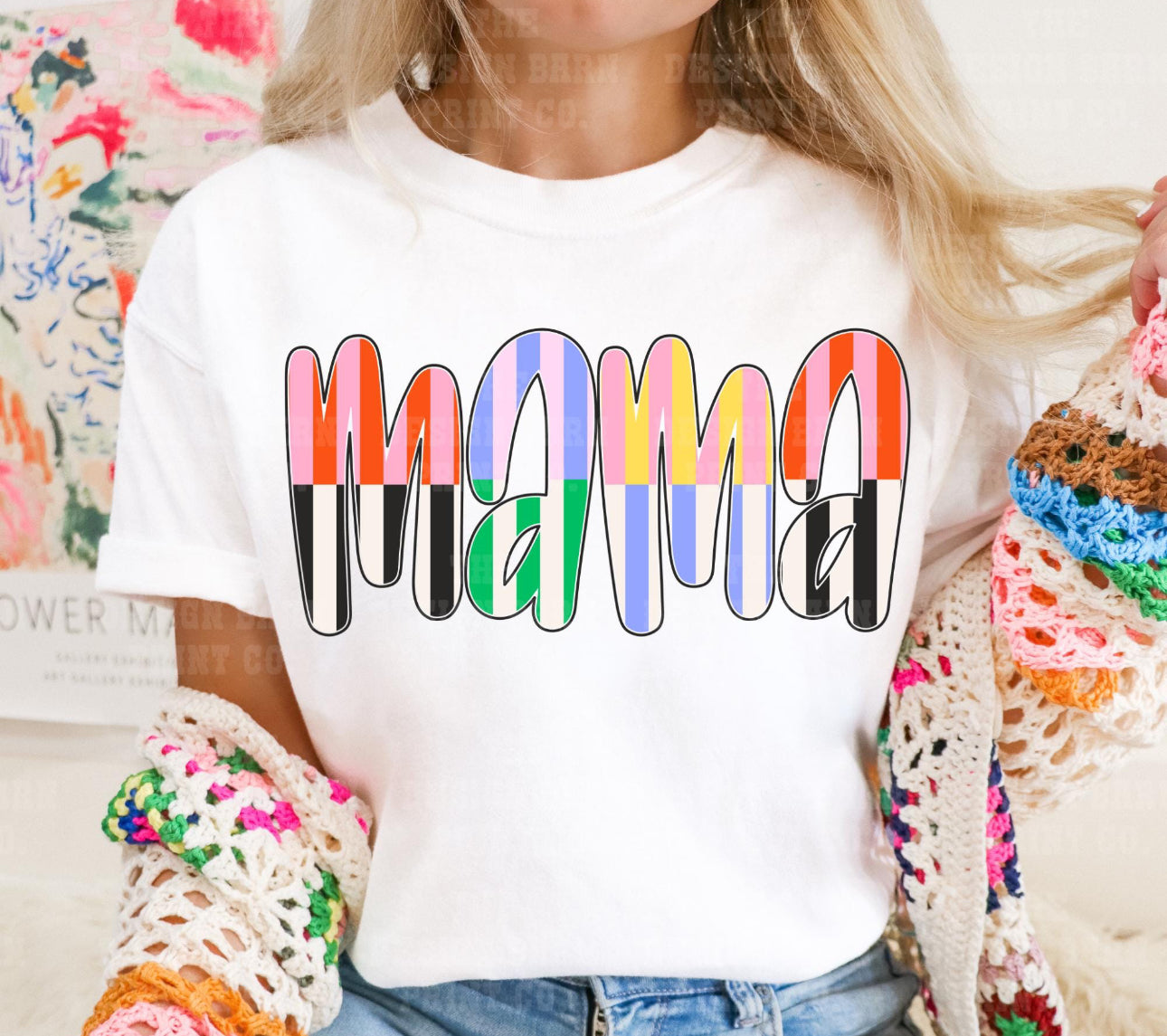 Mama Split Comfort Color DTF - TShirt