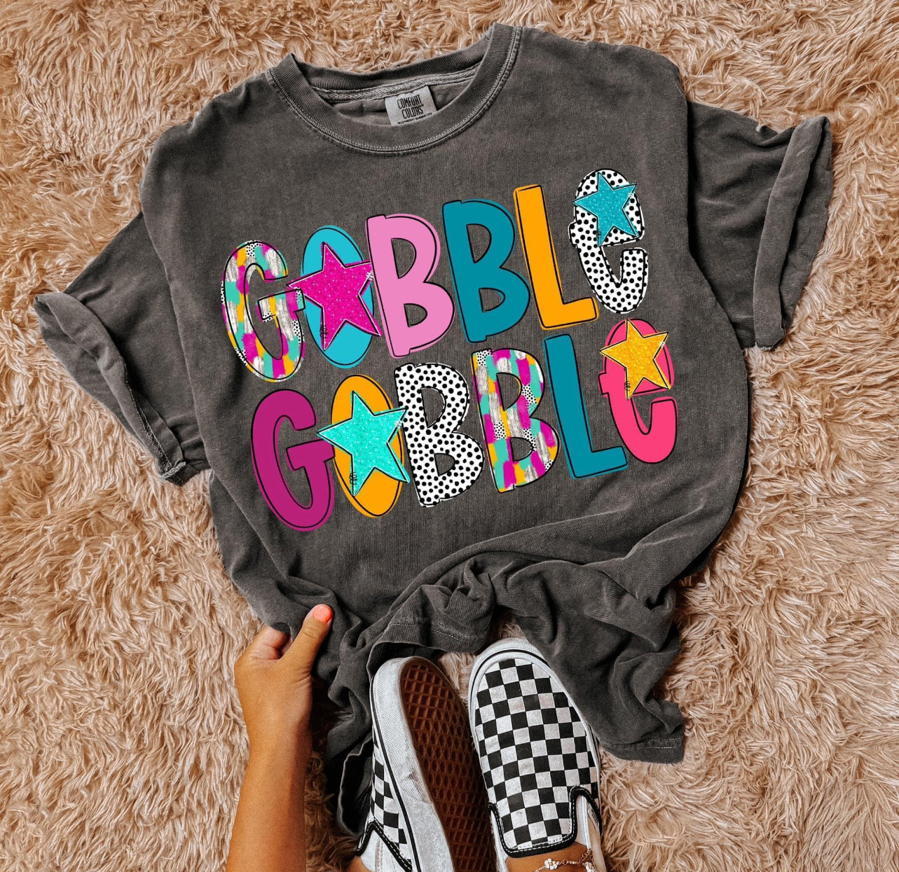 Youth Gobble Gobble Comfort Color DTF
