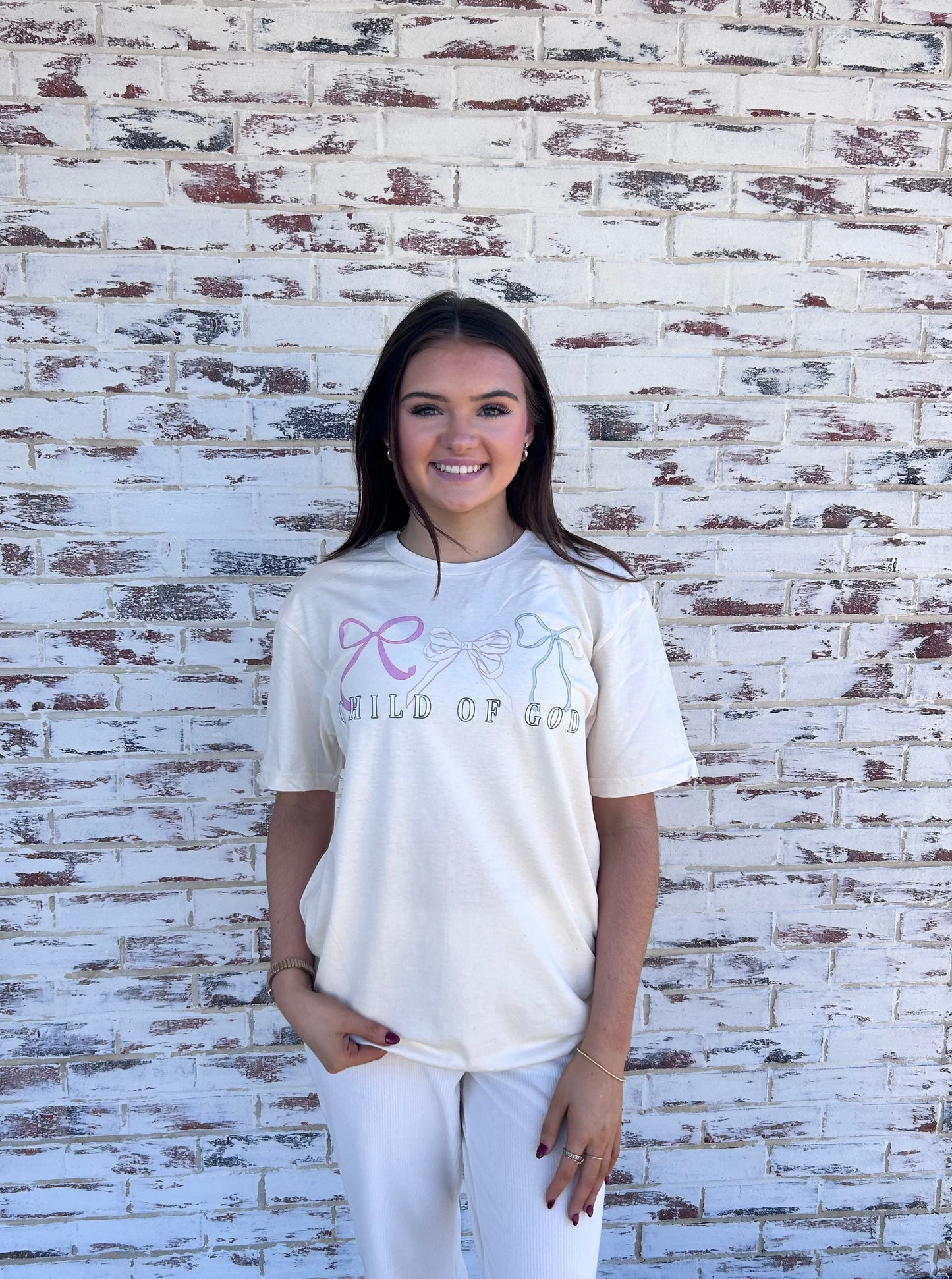 Graphic T-Child Of God Comfort Color DTF - Ivory Shirt