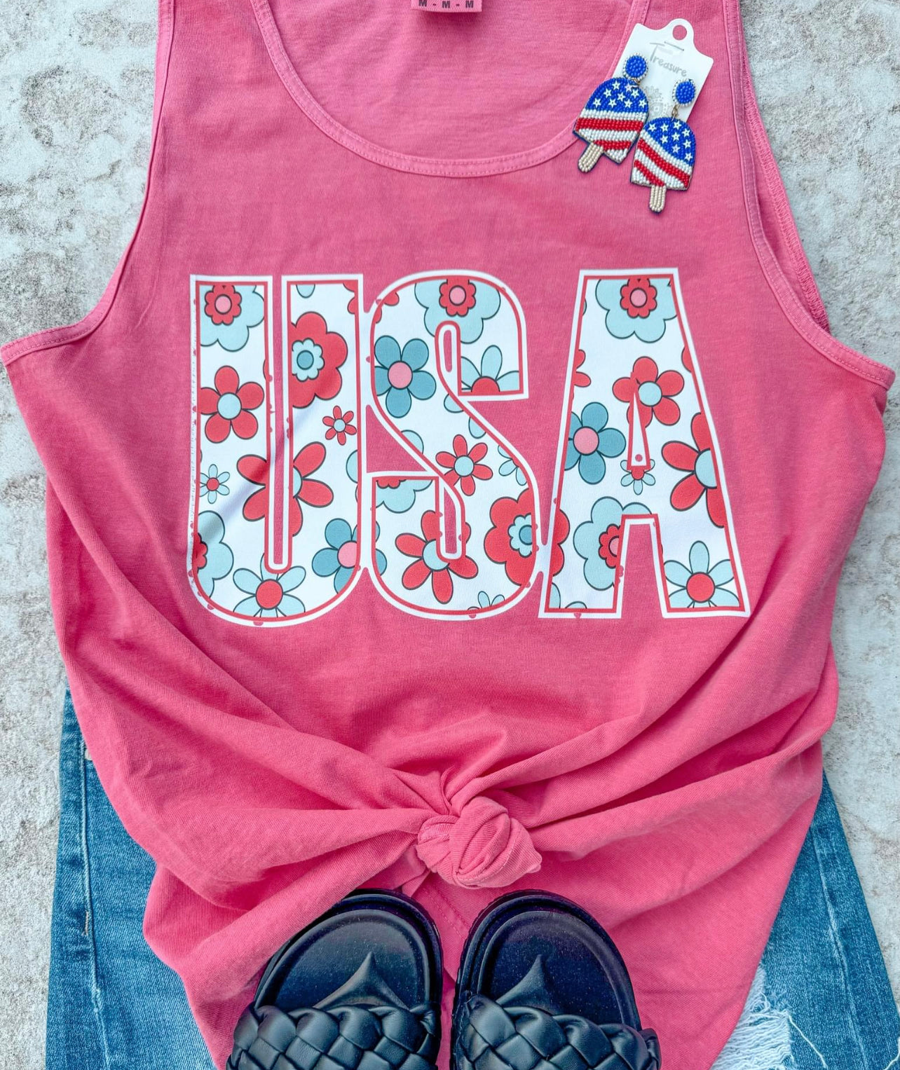 Graphic T - Tank - USA Retro