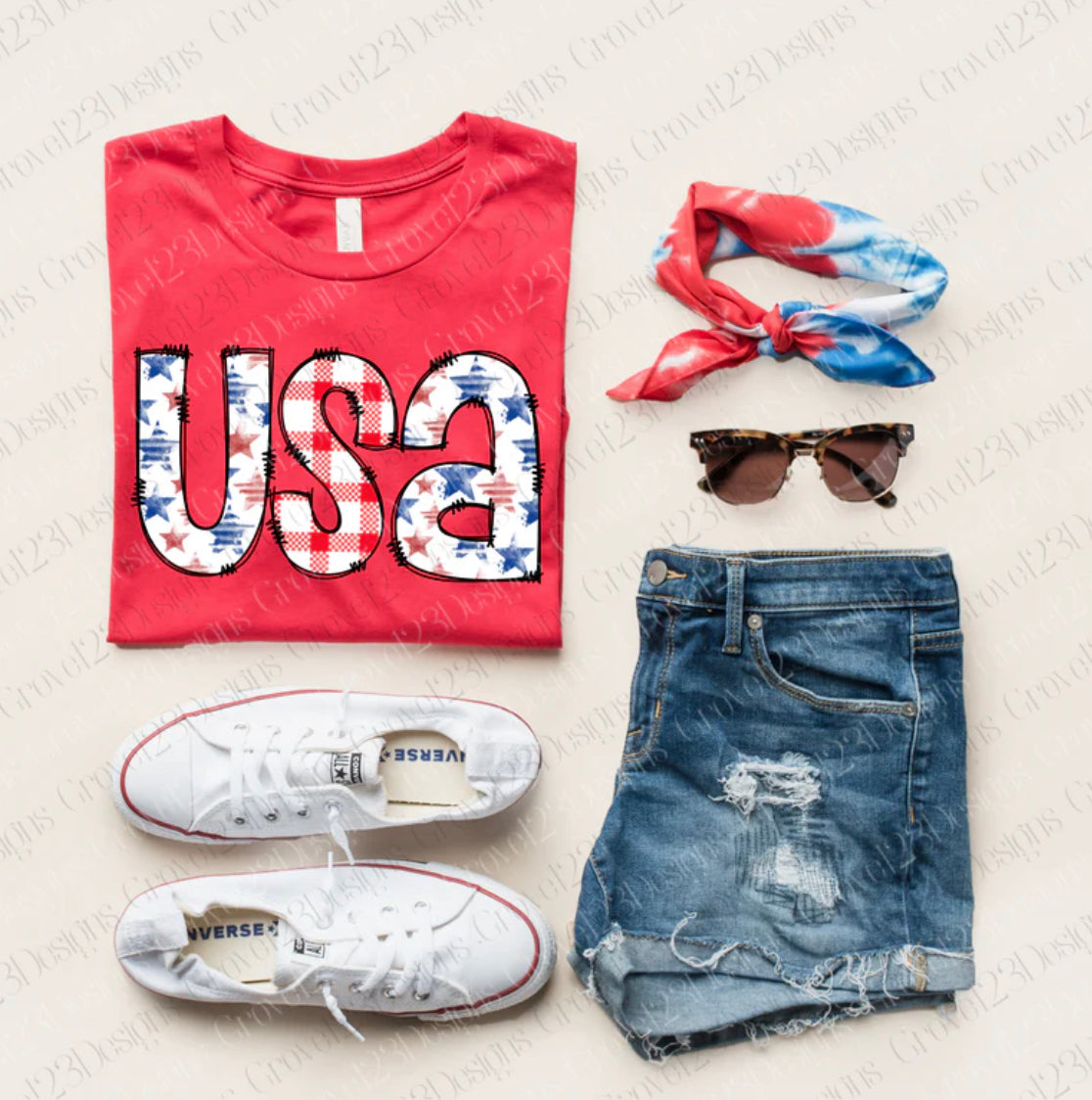 Graphic T - USA Bella