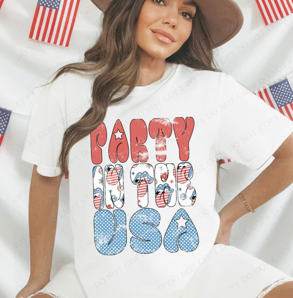 Graphic T - Party - Red White and Blue