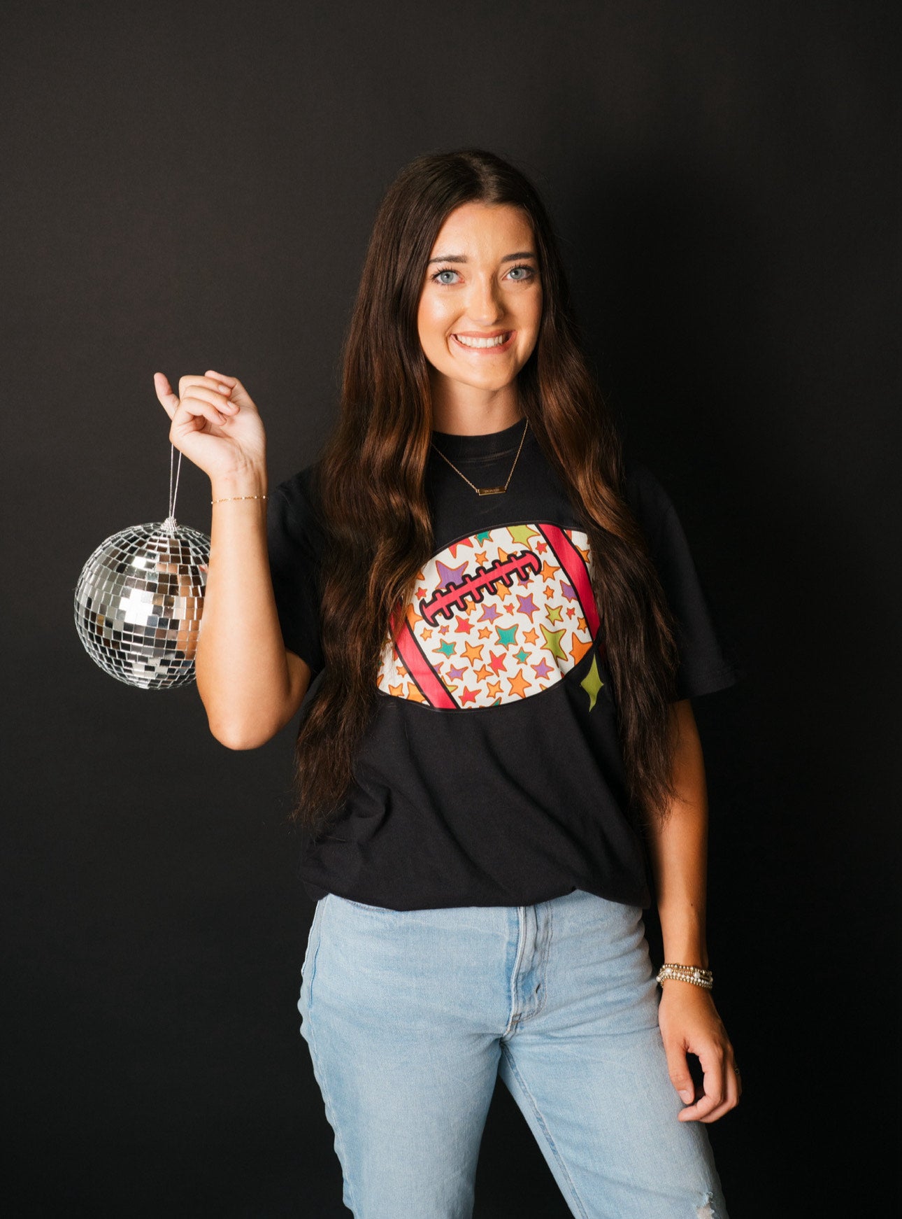 Graphic Tee - DTF - Colorful Football