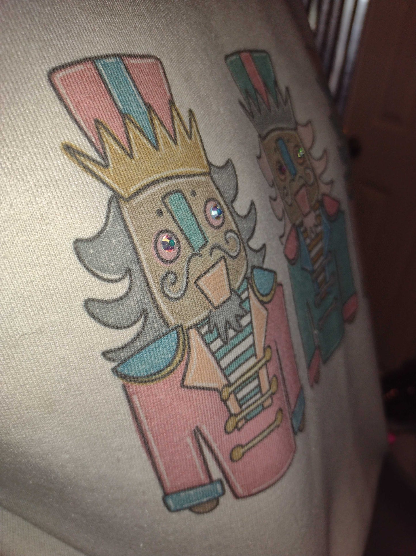 Embellished Nutcracker Sweatshirt Sand