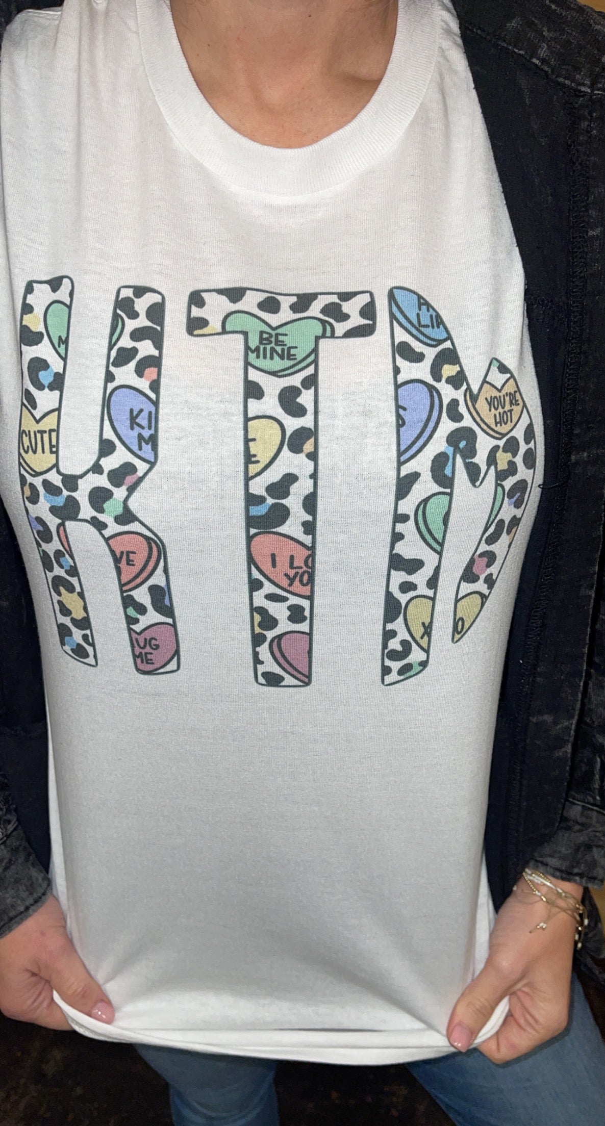 Initial Valentine TShirts - please send message with customization ✨