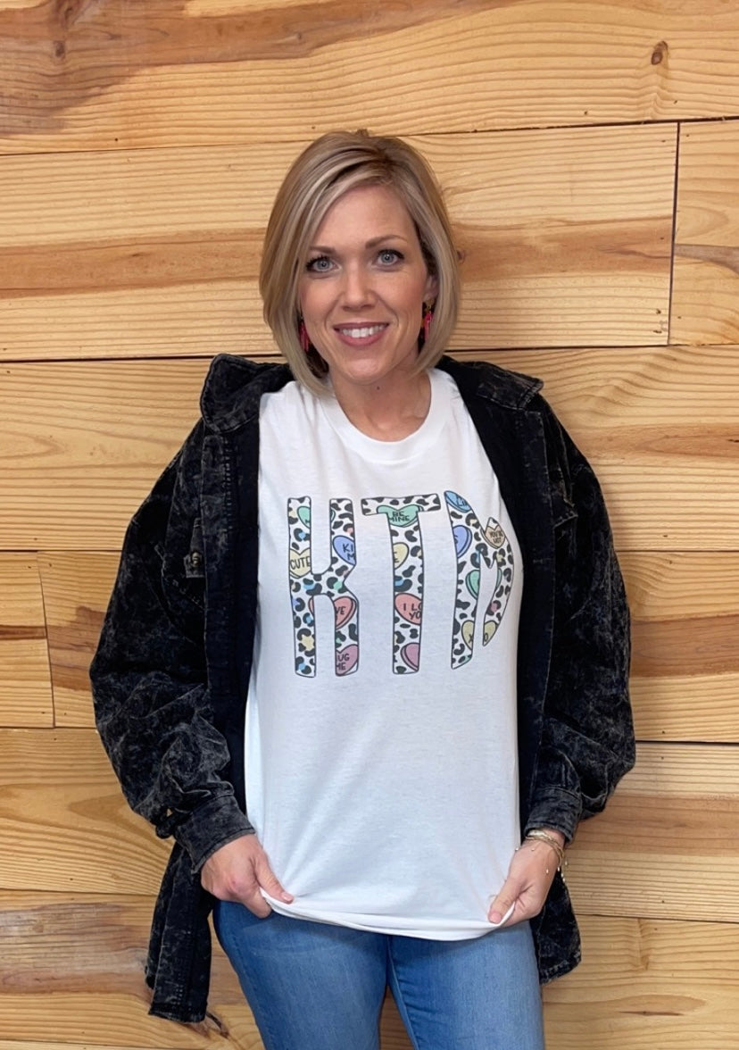 Initial Valentine TShirts - please send message with customization ✨