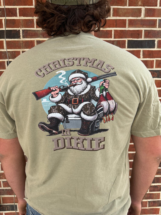 Graphic Tee - Comfort Color DTF - Christmas in Dixie 🎄