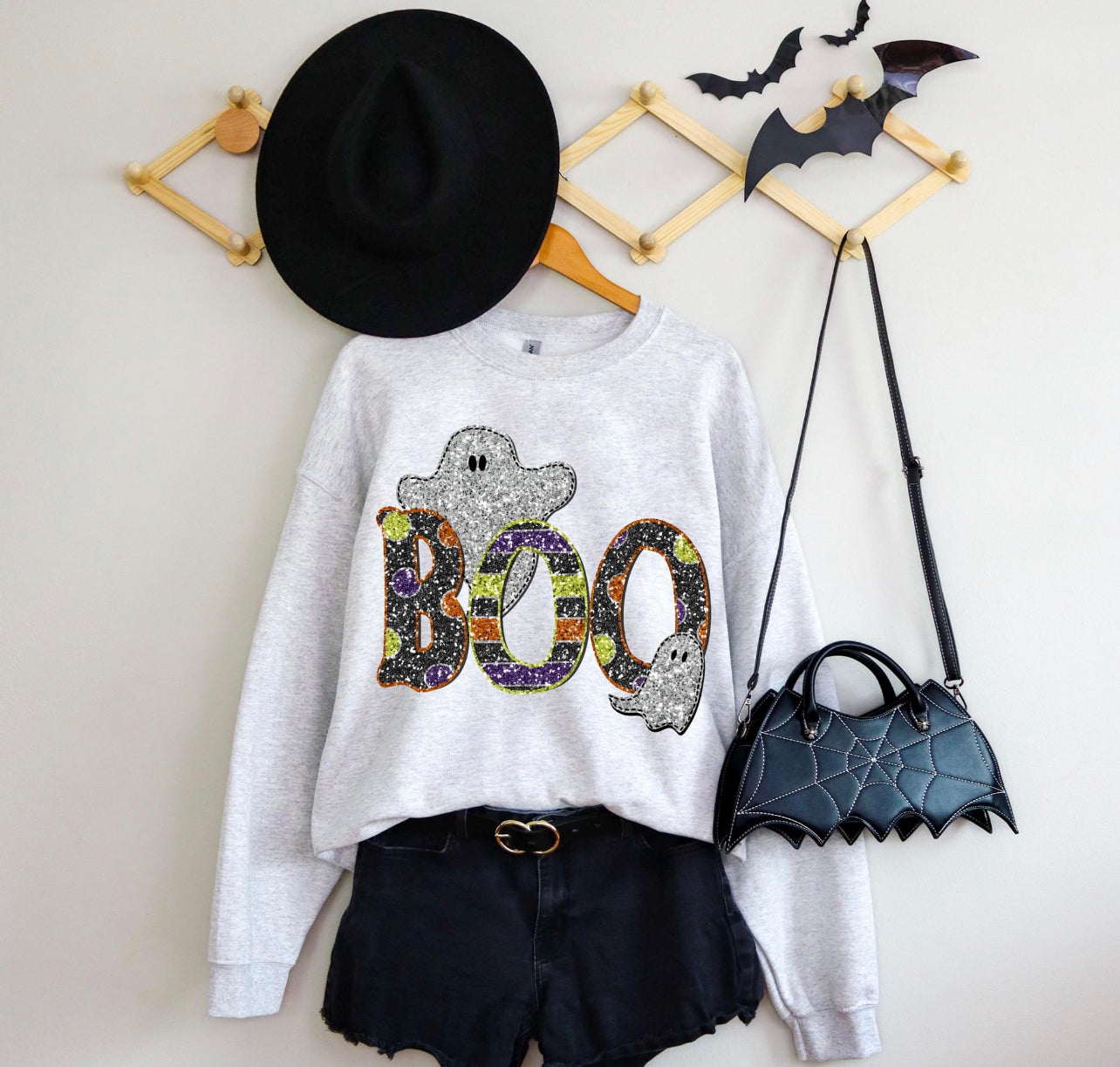 DTF Sparkle  Boo Sweatshirt