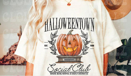 Graphic Tee - Comfort Color DTF - Halloweentown Social Club 🎃