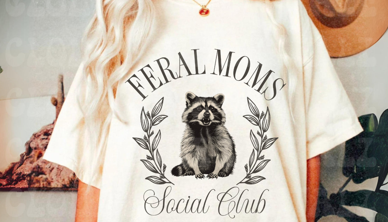 Graphic Tee - Comfort Color DTF - Feral Moms Social Club