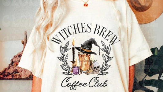 Graphic Tee - Comfort Color DTF - Witches Brew Coffee Club