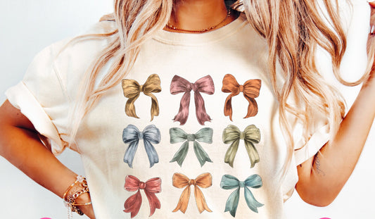 Graphic Tee - Comfort Color DTF - All the Bows