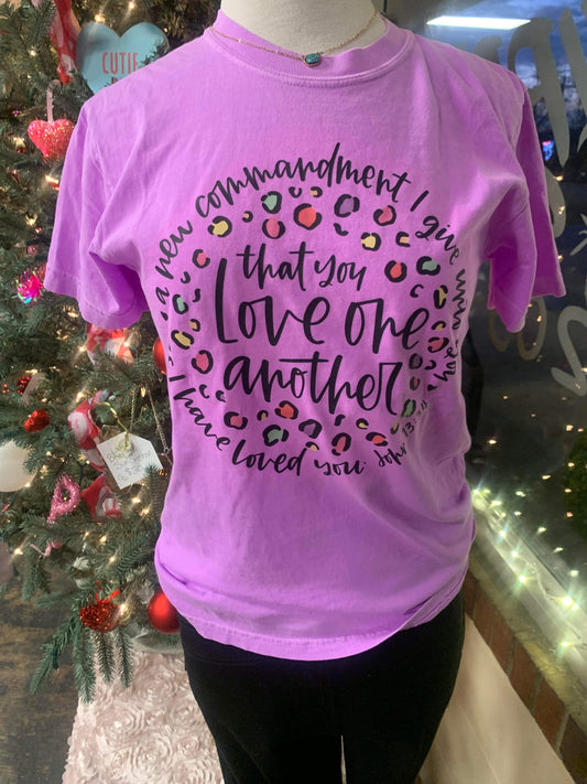 Love one another…. Comfort Color DTF - So bright in person 🤩