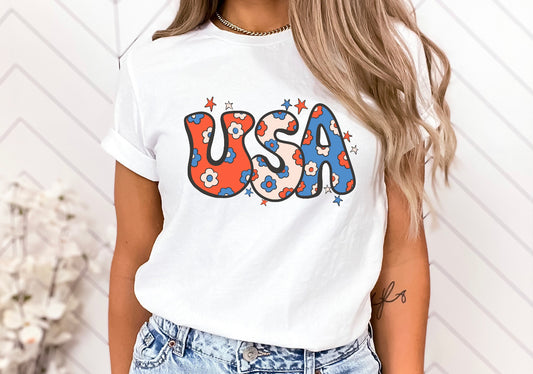 Graphic T - USA Boho