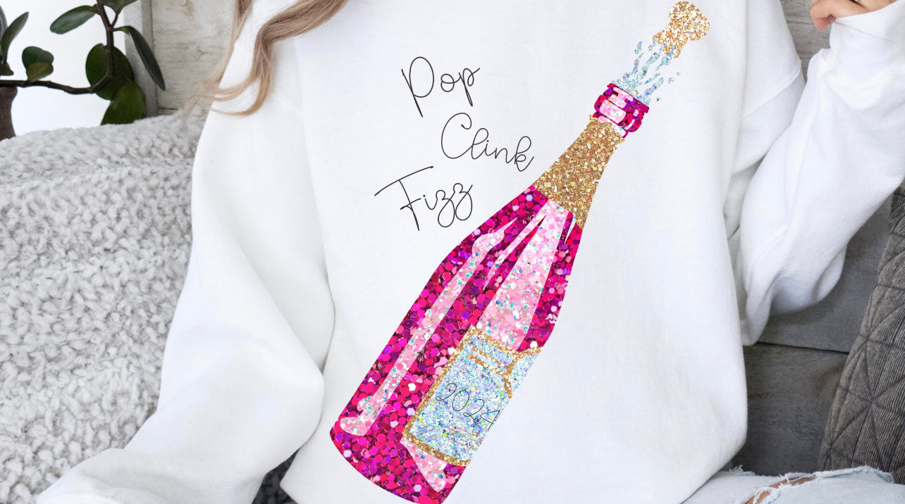 DTF Faux Sparkle Pop