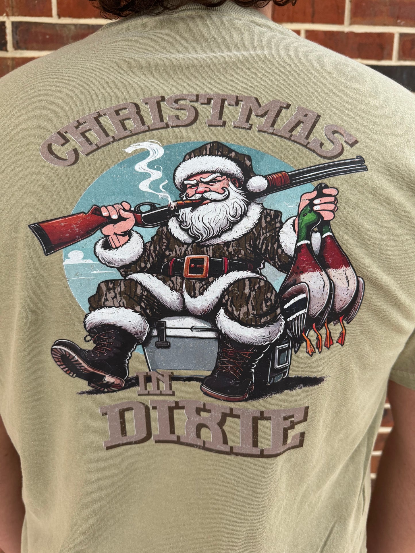 Graphic Tee - Comfort Color DTF - Christmas in Dixie 🎄