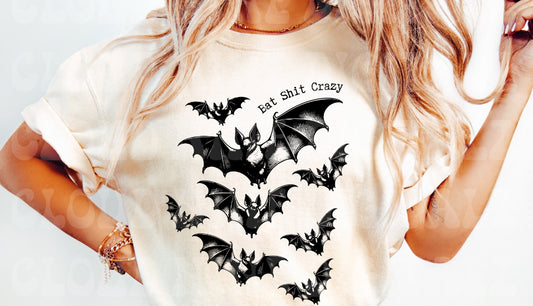 Graphic Tee - Comfort Color DTF - Bat Crazy