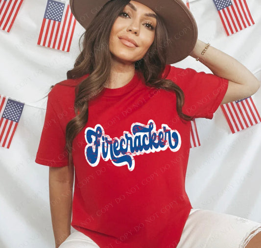 Graphic T - Firecracker 🧨 on Red