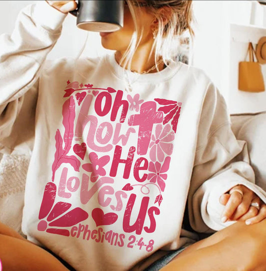 Oh how….Sweatshirt - Select your Sweatshirt Color- Shown on Sand