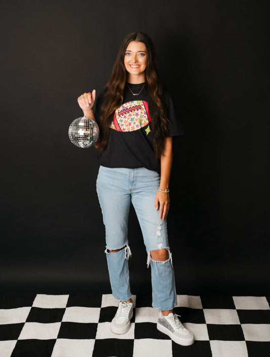 Graphic Tee - DTF - Colorful Football