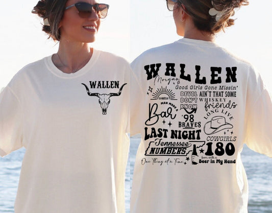 Wallen TShirt Black and White