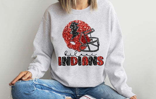 Custom DTF Sparkle Mascot Sweatshirts