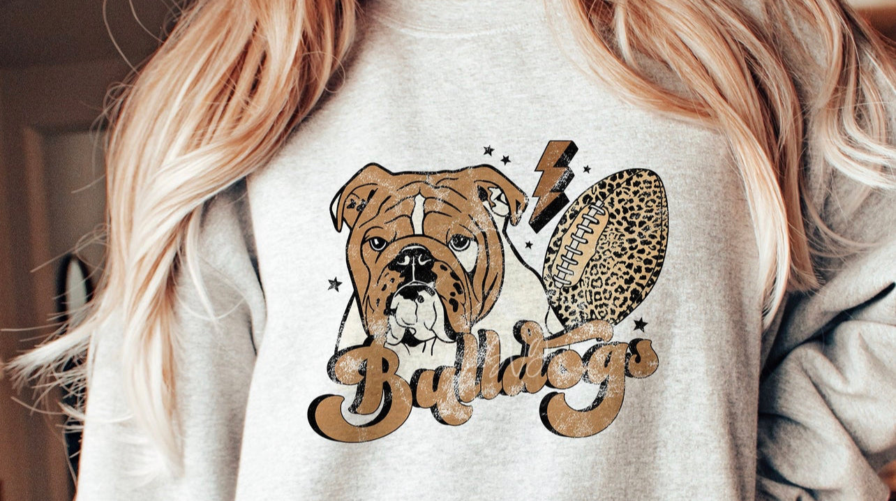 Bulldogs 2  Sweatshirt on Ash