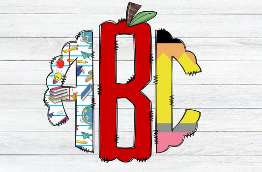 Monogram Teacher 3 - Message me Initials (FLM)