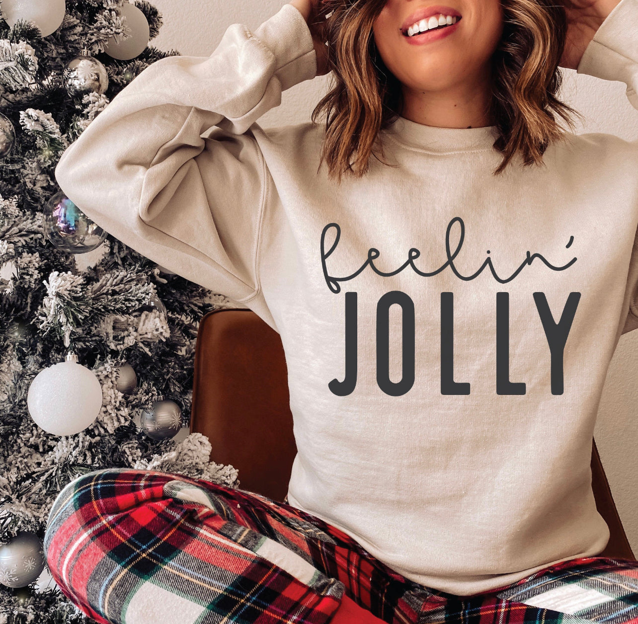 Feelin’ Jolly on Ash Sweatshirt