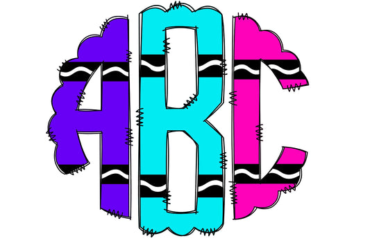 Monogram Teacher 4 - Message me Initials (FLM)