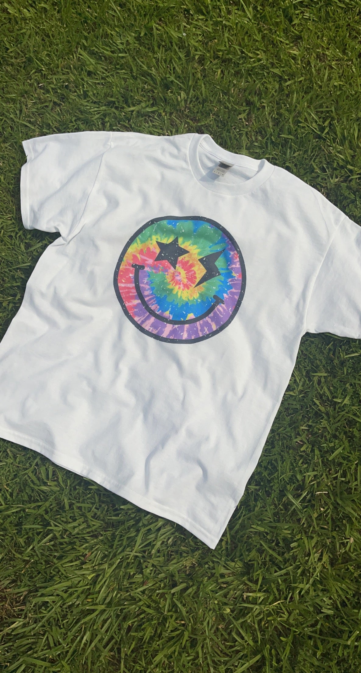 Tie Dye Neon Smiley