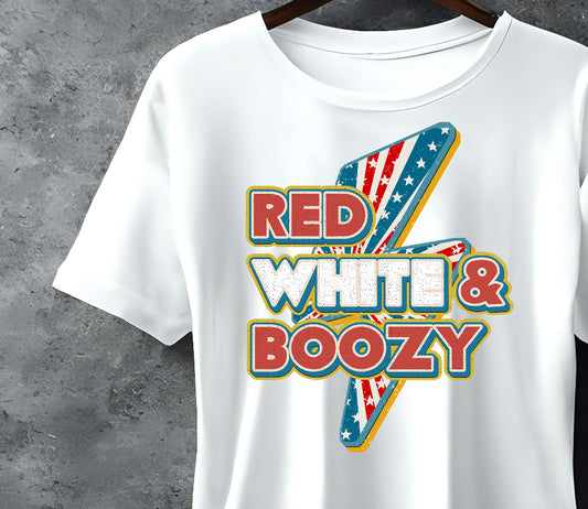 Red White & Boozy - T-shirt