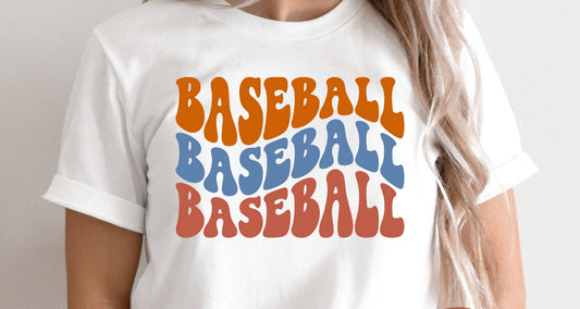 Baseball Baseball Baseball on White T Shirt