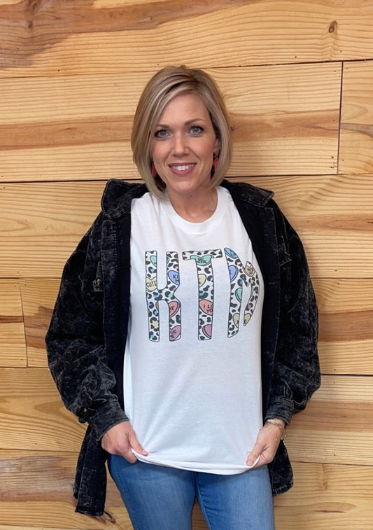 Initial Valentine TShirts - please send message with customization ✨